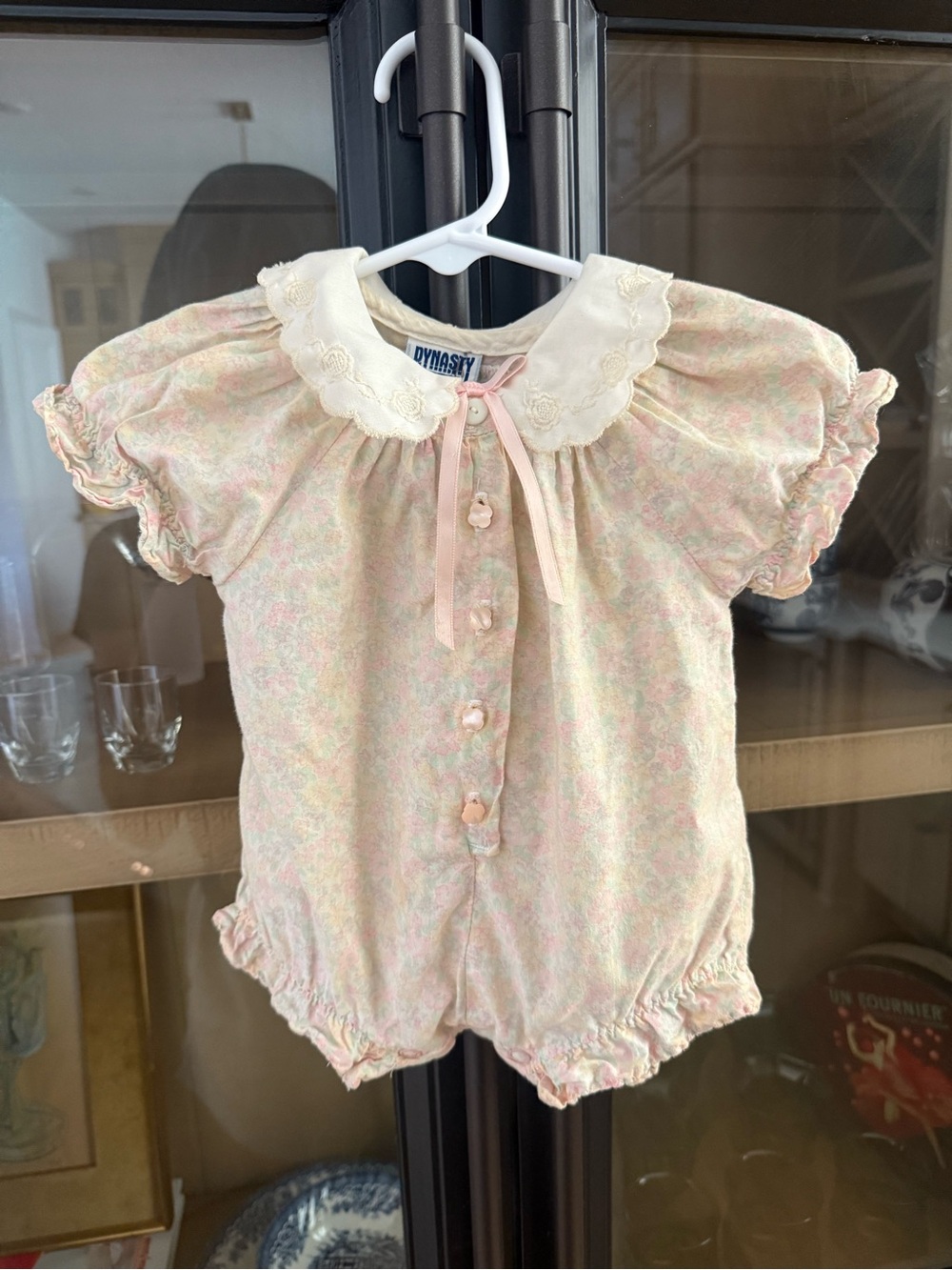 VTG Carter's x Dynasty television series collection baby floral onesie RARE 3mon